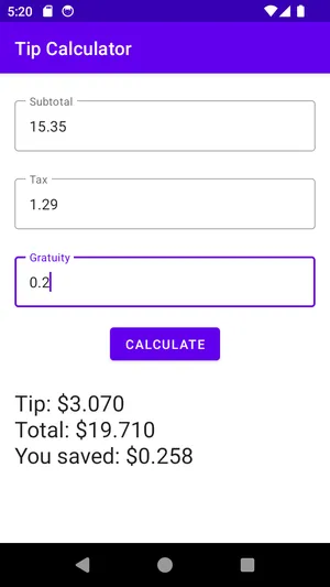 Tip Calculator